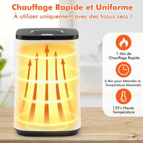 Chauffe-serviettes 23 L Température Élevée 135℃,seau Chauffant Avec Minuteur 24h Arrêt Automatique