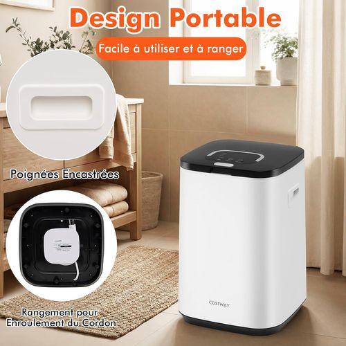 Chauffe-serviettes 23 L Température Élevée 135℃,seau Chauffant Avec Minuteur 24h Arrêt Automatique