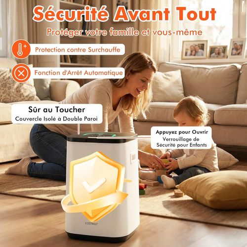 Chauffe-serviettes 23 L Température Élevée 135℃,seau Chauffant Avec Minuteur 24h Arrêt Automatique