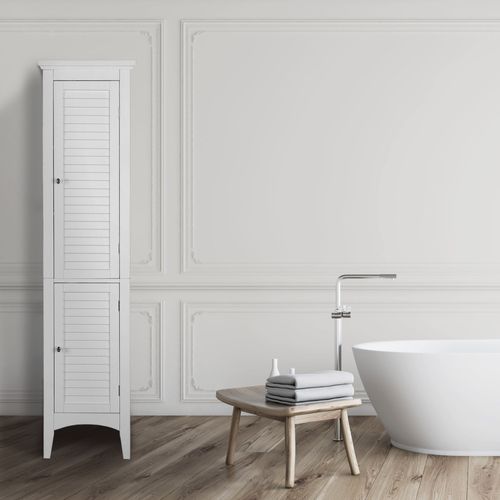 Armoire De Rangement Colonne Salle De Bain Blanc Ethan