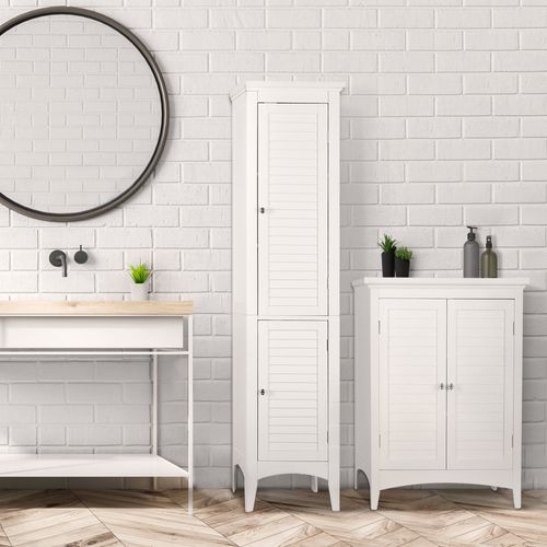 Armoire De Rangement Colonne Salle De Bain Blanc Ethan