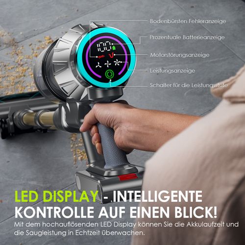 Aspirateur Balai Sans Fil , 45kpa, 35 Min D'autonomie, Pour Usage Domestique