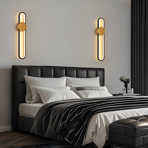 Applique Murale LED 60cm - 12w 3000k Blanc Chaud - Design Minimaliste Doré