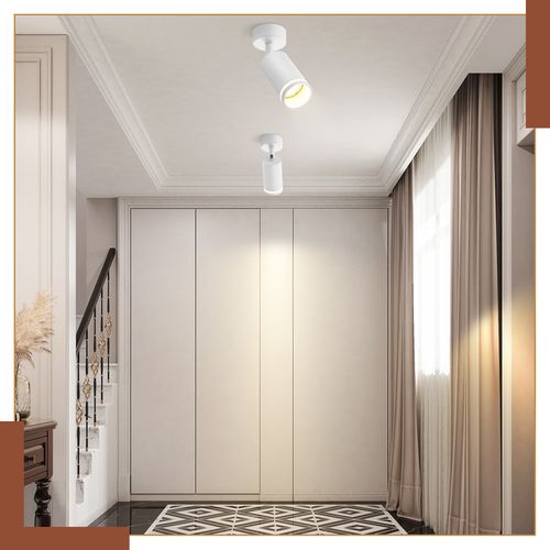 Plafonnier 1 Flamme Gu10 Métal Plafonnier Moderne Lampe De Couloir Pour Cuisine Bureau