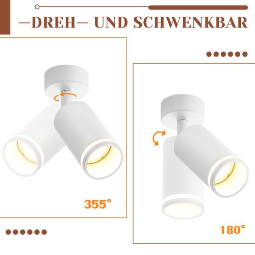 Plafonnier 1 Flamme Gu10 Métal Plafonnier Moderne Lampe De Couloir Pour Cuisine Bureau