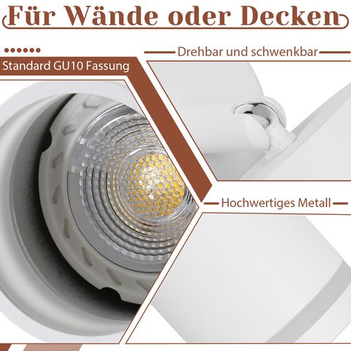 Plafonnier 1 Flamme Gu10 Métal Plafonnier Moderne Lampe De Couloir Pour Cuisine Bureau