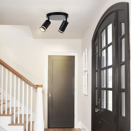 Spot De Plafond 2 Flammes Orientable Lampe De Plafond Lampe De Couloir Intérieur