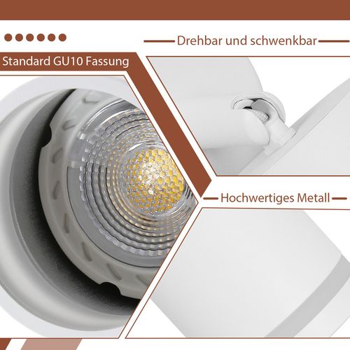 Spot De Plafond 2 Flammes Orientable Lampe De Plafond Lampe De Couloir Intérieur