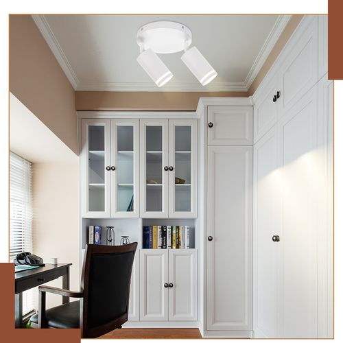 Spot De Plafond 2 Flammes Orientable Lampe De Plafond Lampe De Couloir Intérieur