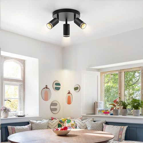 Plafonnier 3 Flammes Rotation 355° Lampe Moderne Pour Couloir Chambre à Coucher