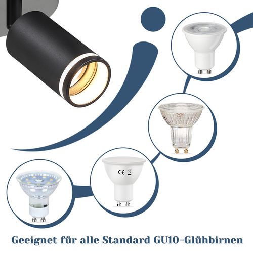 Plafonnier 3 Flammes Rotation 355° Lampe Moderne Pour Couloir Chambre à Coucher