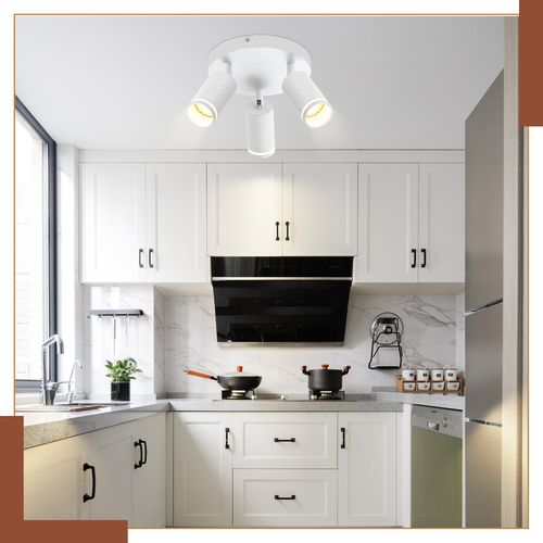 Plafonnier 3 Flammes Rotation 355° Lampe Moderne Pour Couloir Chambre à Coucher