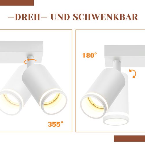 Plafonnier 3 Flammes Métal Gu10 Lumière De Couloir Pour Le Cuisine Et Le Salon