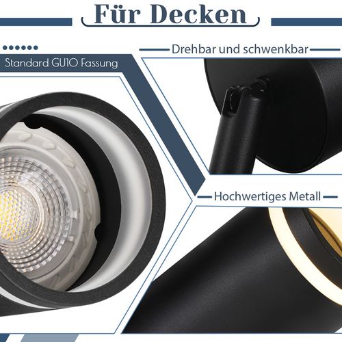 Spot De Plafond 6 Flammes Orientable Plafonnier De Cuisine Pour Bureau Chambre à Coucher