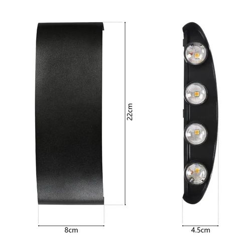 Applique Murale Extérieure LED Moderne Up Down Applique Murale Extérieure Chambre à Coucher Couloir