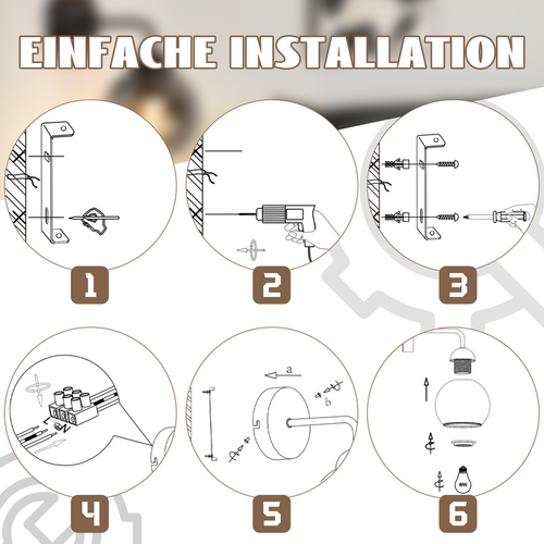 Applique Intérieur E27 Vintage Applique Pour Chambre