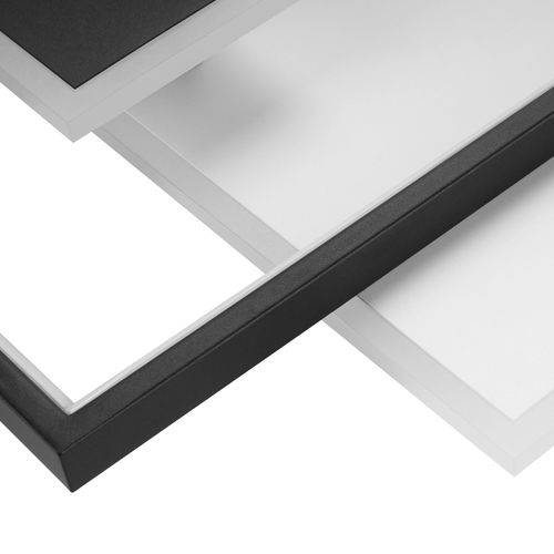 Plafonnier LED Noir/blanc Dimmable 58w Design Moderne Télécommande