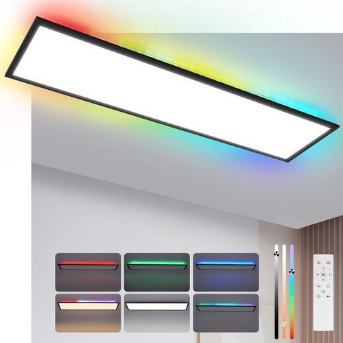 Plafonnier LED à Intensité Variable 24w Pour Salon Changement De Couleur Rgb Cuisine Fête