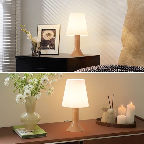 Lampe De Table Blanche Avec Câble - E14 Lampe De Table Kaki Lot De 2 Petite