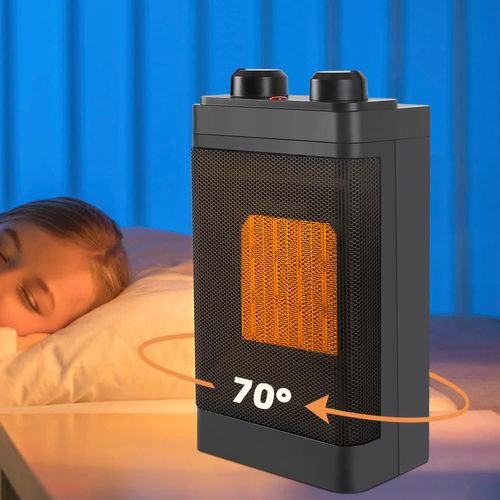 Radiateur Soufflant 1500w Oscillation à 70° Avec 3 Modes