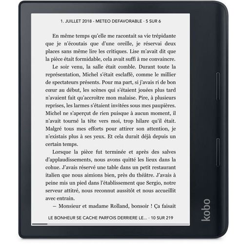 Liseuse Sage - 8 - 300ppp - Comfortlight Pro - Waterproof - Bluetooth - Dropbox - 32go
