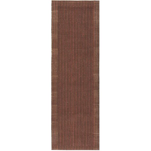 Tapis Fibre Naturelle 76 X 244 Cm Contemporain Rylan Marron / Rouille
