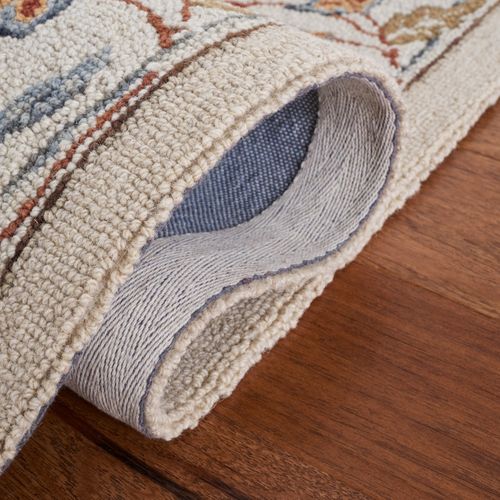 Tapis Chelsea 76 X 122 Cm Traditionnel Zelda Blanc