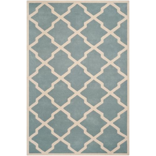 Tapis Chatham 183 X 274 Cm Contemporain Carbone Bleu