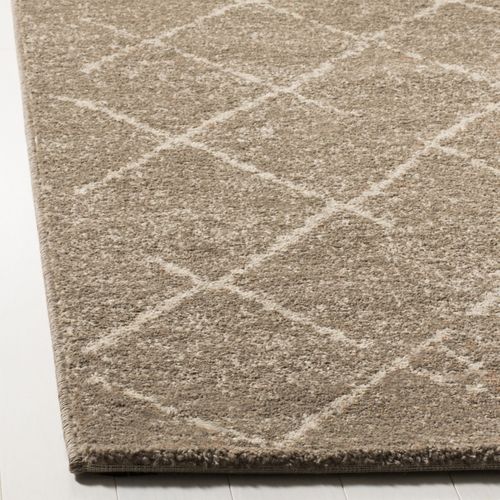 Tapis Tunisie 244 X 305 Cm Tribal Mable Marron