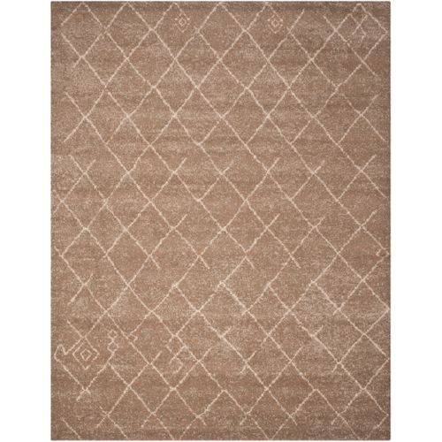 Tapis Tunisie 244 X 305 Cm Tribal Mable Marron