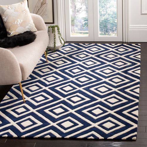 Tapis Chatham 122 X 183 Cm Contemporain Verity Bleu