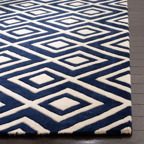 Tapis Chatham 122 X 183 Cm Contemporain Verity Bleu