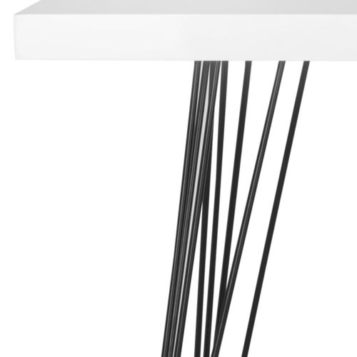 Consoles Enid Noir/blanc Bois Embouti 140 X 44 X 81 Cm