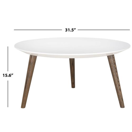 Table D'appoint Lalla Neutre Bois Embouti 80 X 80 X 40 Cm