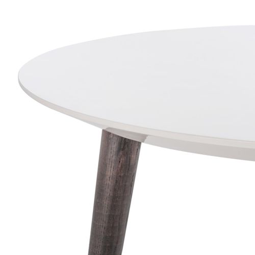 Table D'appoint Lalla Neutre Bois Embouti 80 X 80 X 40 Cm