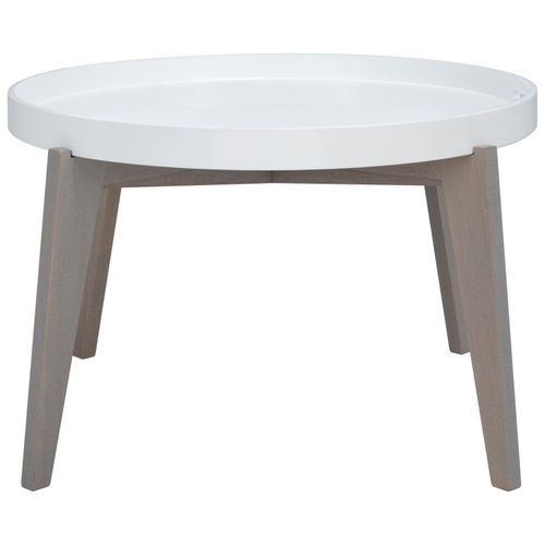 Tables D'appoint Leonor Gris/blanc Bois Embouti 71 X 71 X 45 Cm