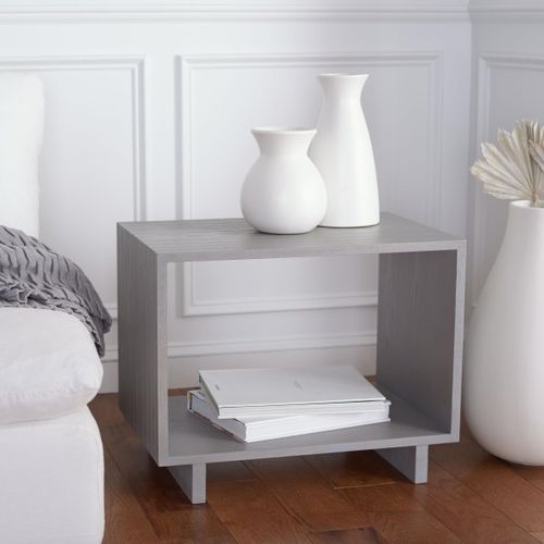 Table D'appoint Manuelita Gris Le Fer 60 X 40 X 48 Cm