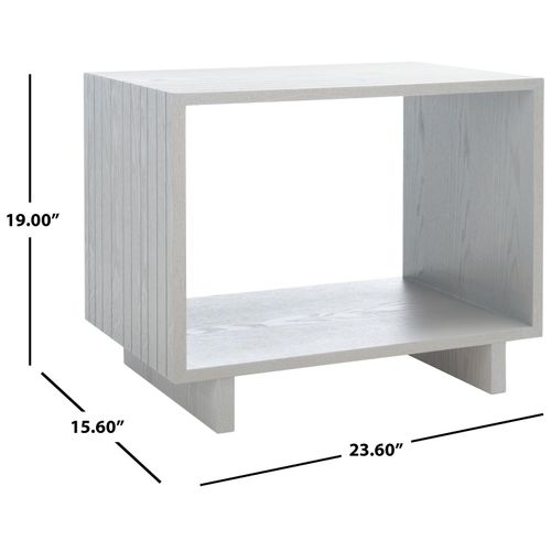 Table D'appoint Manuelita Gris Le Fer 60 X 40 X 48 Cm