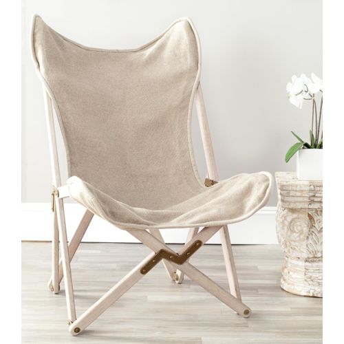 Chaise D'appoint Stuart Beige Bois De Hetre 91 X 71 X 104 Cm
