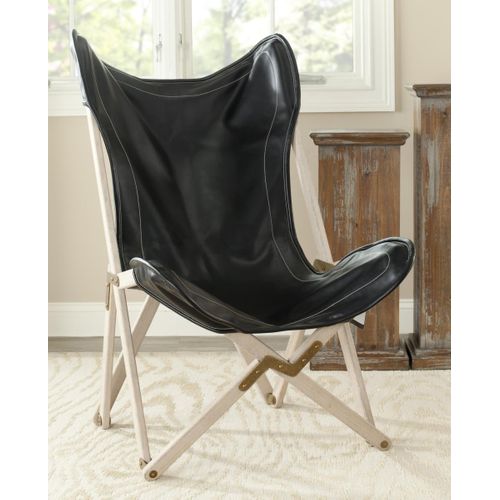 Chaise D'appoint Stuart Noir Bois De Hetre 91 X 71 X 104 Cm