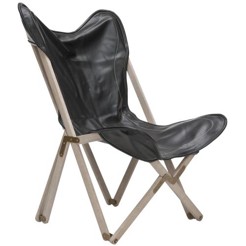 Chaise D'appoint Stuart Noir Bois De Hetre 91 X 71 X 104 Cm