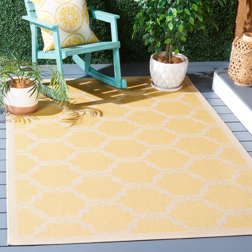 Tapis Cour 160 X 231 Cm Treillis Lugano Jaune