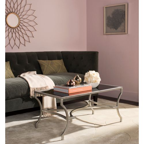 Tables Basses Vira Noir Fer/verre 94 X 51 X 43 Cm