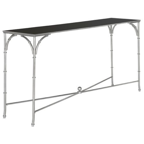 Consoles Vennie Noir Fer/verre 160 X 40 X 81 Cm