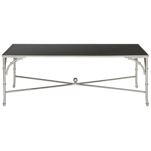 Tables Basses Zettie Noir Fer/verre 127 X 66 X 45 Cm