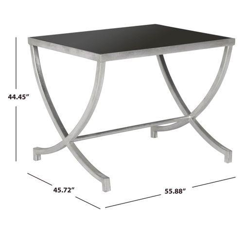 Table D'appoint Mattye Noir Le Fer 55 X 45 X 44 Cm
