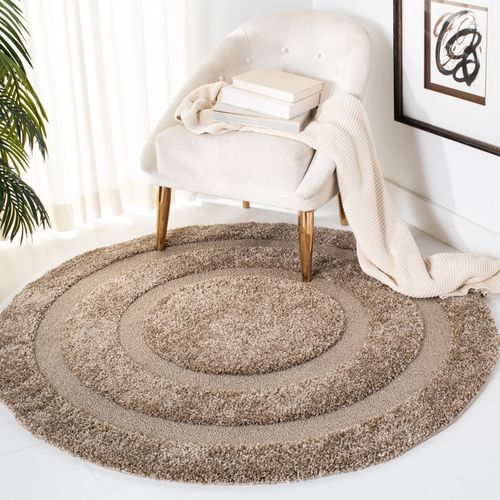 Tapis Florida Shag 152 X 152 Cm Shag Zaniyah Beige