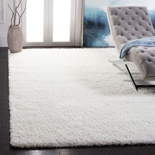 Tapis California Shag 201 X 290 Cm Shag Crosby Blanc
