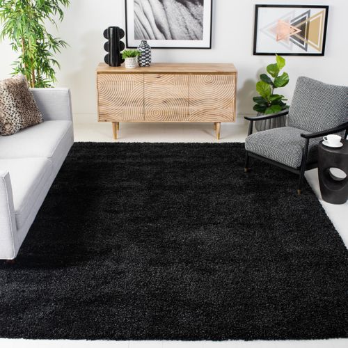 Tapis California Shag 201 X 290 Cm Shag Crosby Noir