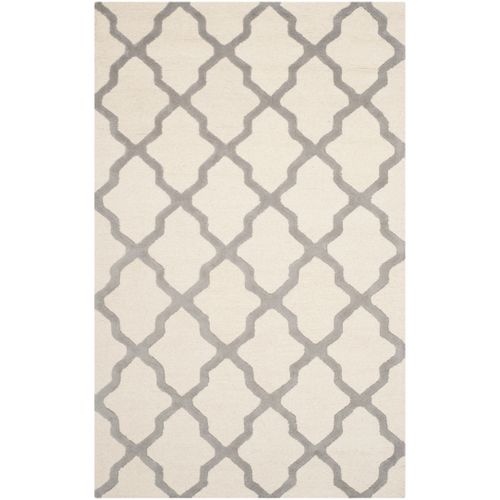 Tapis Cambridge 183 X 274 Cm Treillis Ava Gris